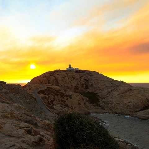 Panorama 2,66 x 1 004 Sonnenuntergang in Ile Rousse